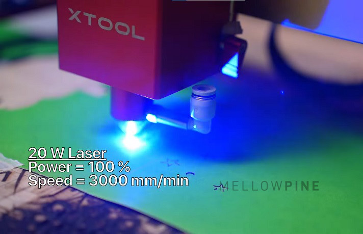 Optimal parameters for cutting craft paper