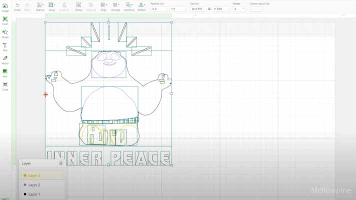 Preparing a multicolor design for printing