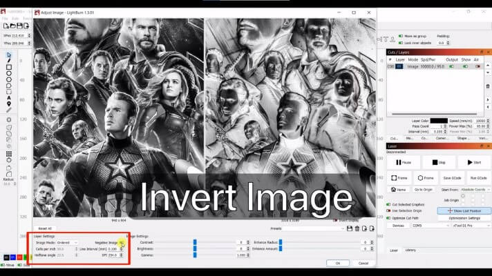 Preparing the design for etching glass