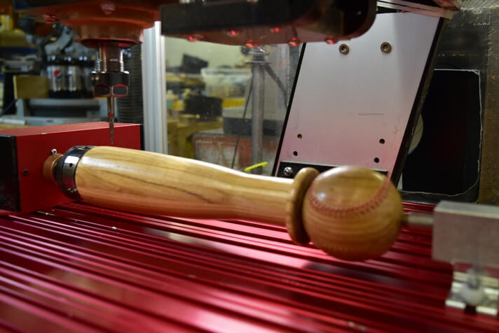 Turning wood using rotary 4th axis on Shark CNC