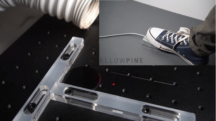 Using the foot pedal and placers for bulk engraving jobs with ComMarker B4