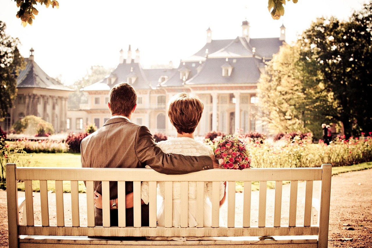 Couple reviewing finances together